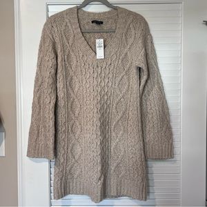American Eagle Tan Sweater Dress